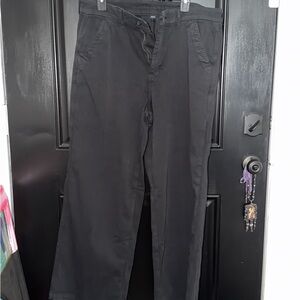 American Eagle Outfitters Black Straight-Leg Pants